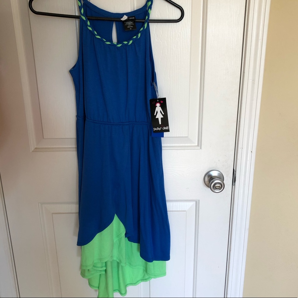 Blue and Lime dress